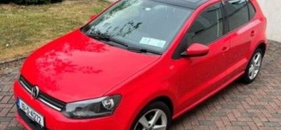 Red Volkswagen Polo 2016