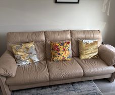 3 seater leather sofa