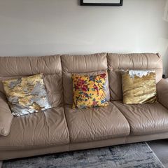 3 seater leather sofa