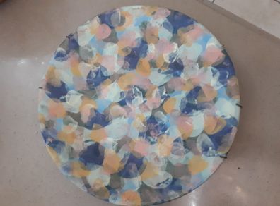 Hand painted decorative plate