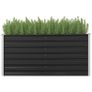 Garden Raised Bed Anthracite 160x40x77 cm Galvanised Steel Image 5