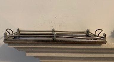 Antique Art Deco Reverse Painted Gallery Tray