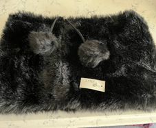 Faux Fur Black Snood BNWT