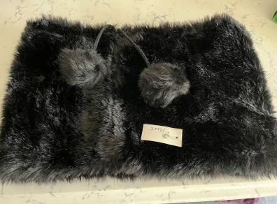 Faux Fur Black Snood BNWT