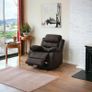 FINAL UNITS Bargain Recliner Chair Black & Brown Image 5