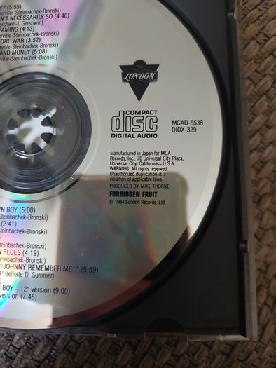 Bronski Beat - Age of Consent - No Barcode - 1984 Japanese manufacture for USA CD