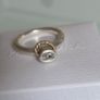Pandora 14k Gold & Silver halo ring clear CZ  Size 56. Some sign of wear at the back but otherwise nothing wrong Image 7