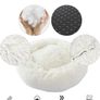 Calming Dog Bed - Washable Fluffy Plush Puppy Cat Bed with Anti-Slip Bottom 60cm Image 4