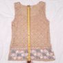 Woodland Ireland Beige Crochet Knit Handmade Floral Border Tank Top XS/S Image 7