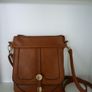 Hand Bag Crossbody Brown Faux Leather Multi Pocket Handbag- Purchased In Carraig Donn Image 5