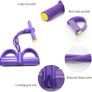 Multifunction Resistance Training 4 Tube Pedal Resistance Band Sit-up Pull Rope Fitness Pedal Exerciser Tension Rope Sport Trainer Equipment for Legs Fitness Arm Leg Slimming Training Image 4