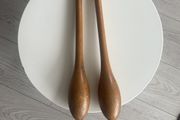 Vintage Hand Turned Wooden Juggling Pins