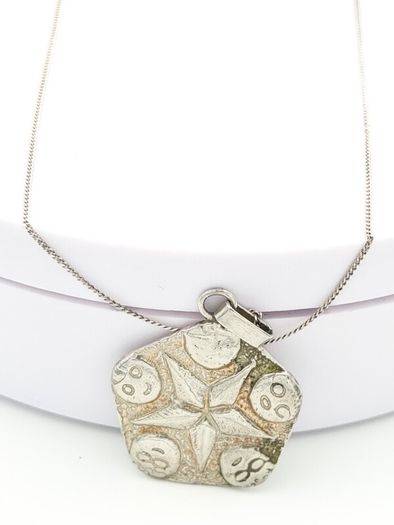 Inner Compas Protection Talisman Sterling Silver Necklace