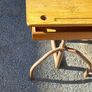 vintage French kids study art school table in very original condition very well built and sturdy Image 10