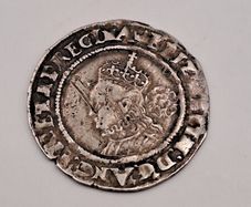 1569 Elizabeth I Silver Sixpence