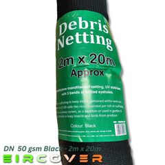 Windbreaker netting 2m x 20m (6'6''x 65'6'') Black