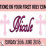 First Communion Day Banner Poster Personalised to your needs - just ask? Image 7