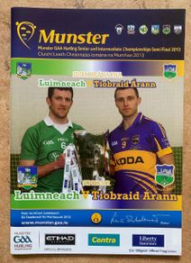 2013 Limerick v Tipperary - GAA Munster Senior & intermediate Hurling Semi Finals Programme