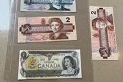 Canada Banknotes lot of 4