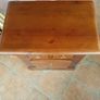 Soild mahogany locker / side table Image 2