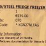 Bosch Series 2 Fridge Freezer 50/50 Stainless Steel Perfect Condition Image 2