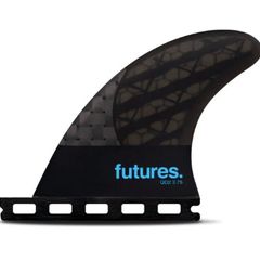 Futures QD2 3.75 Small Blackstix Quad Rear Surfboard Fins