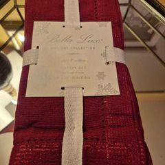 Bella Lux Holiday Collection 100% Cotton Napkin Set, AV