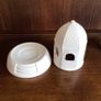 Donegal Belleek China garden house Candle holder VGC Image 5