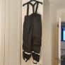 H&M New Kids Black Ski Trousers Salopettes Size 6-8 Yrs 122 128 Image 2