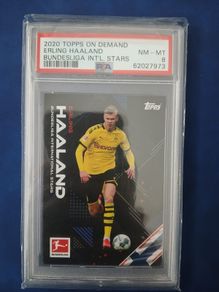 2020 Topps On Demand Erling Haaland Bundesliga Int'l Stars PSA 8