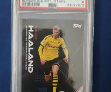 2020 Topps On Demand Erling Haaland Bundesliga Int'l Stars PSA 8