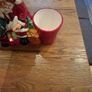 Santa Ceramic Flashing Light plays tunes and small plant holder Image 4