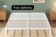 King Size Bed Frame 30.5 cm High with Rounded Corner Legs
