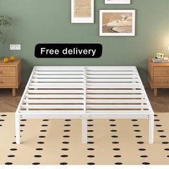 King Size Bed Frame 30.5 cm High with Rounded Corner Legs