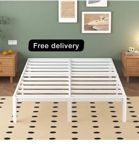 King Size Bed Frame 30.5 cm High with Rounded Corner Legs