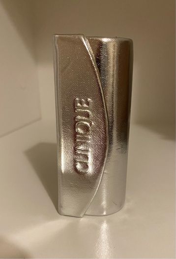 Clinique Silver Lipstick Holder Case with Mirror Brand New Vintage Collectors Item