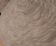 White rose ruffle cushions
