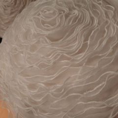 White rose ruffle cushions