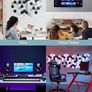 Sound Proofing Panels Self-Adhesive, 12 Pack Acoustic Wall Panels, High Density Honeycomb Acoustic Panels for Door, Ceiling, Recording Studios, Home Office 30 x 30 x 0.9cm Black Image 6