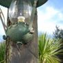 Ceiling Lamp Vintage wrought iron wall lamp with Glass chimney.ps Image 2