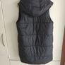 Long Hooded  , Girls Black Long Hooded Gilet  , jacket oversize S, M , sleeveless , vest Image 4