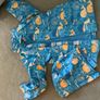 Boys raincoat - age 4/5 - blue whale design, hood Image 4