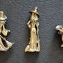 3 brass witches Solid brass. Image 2