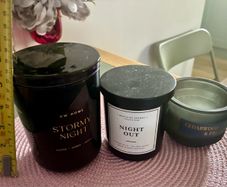 Empty candle jars