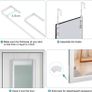 NEW SALE | Over Door Mirror Full Length, 110 x 33cm Wall Mounted Mirror Door Hung Mirror for Bathroom/Bedroom/Wardrobe - Toughened Glass Image 5