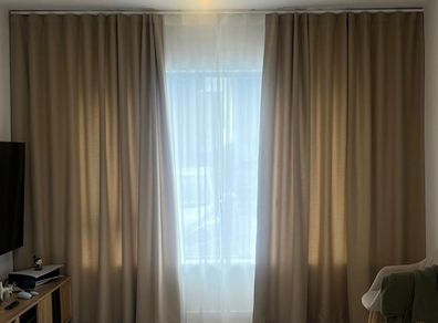 Etta Papyrus Made-to-Measure Curtain - Premium Fabric