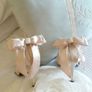 Schuh Champagne Satin Sandals with Bow Image 5