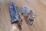 NOS Humber Chome Bicycle Lamp Brackets X2 + X10 Mudguard Bridges