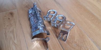 NOS Humber Chome Bicycle Lamp Brackets X2 + X10 Mudguard Bridges
