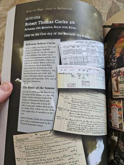 A First World War Centenary  Roll Of Honour For County Cavan. By Michael Finnegan. First Edition Large Volume Hardback In Very Good Condition.  See Photos For Same.
